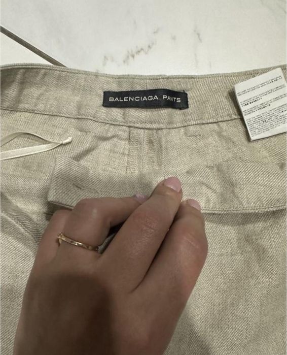 Брюки Balenciaga льон