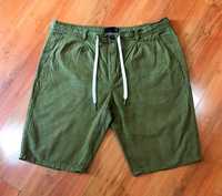 Spodnie lniane męskie krótkie zielone XXL (2XL) 30zł