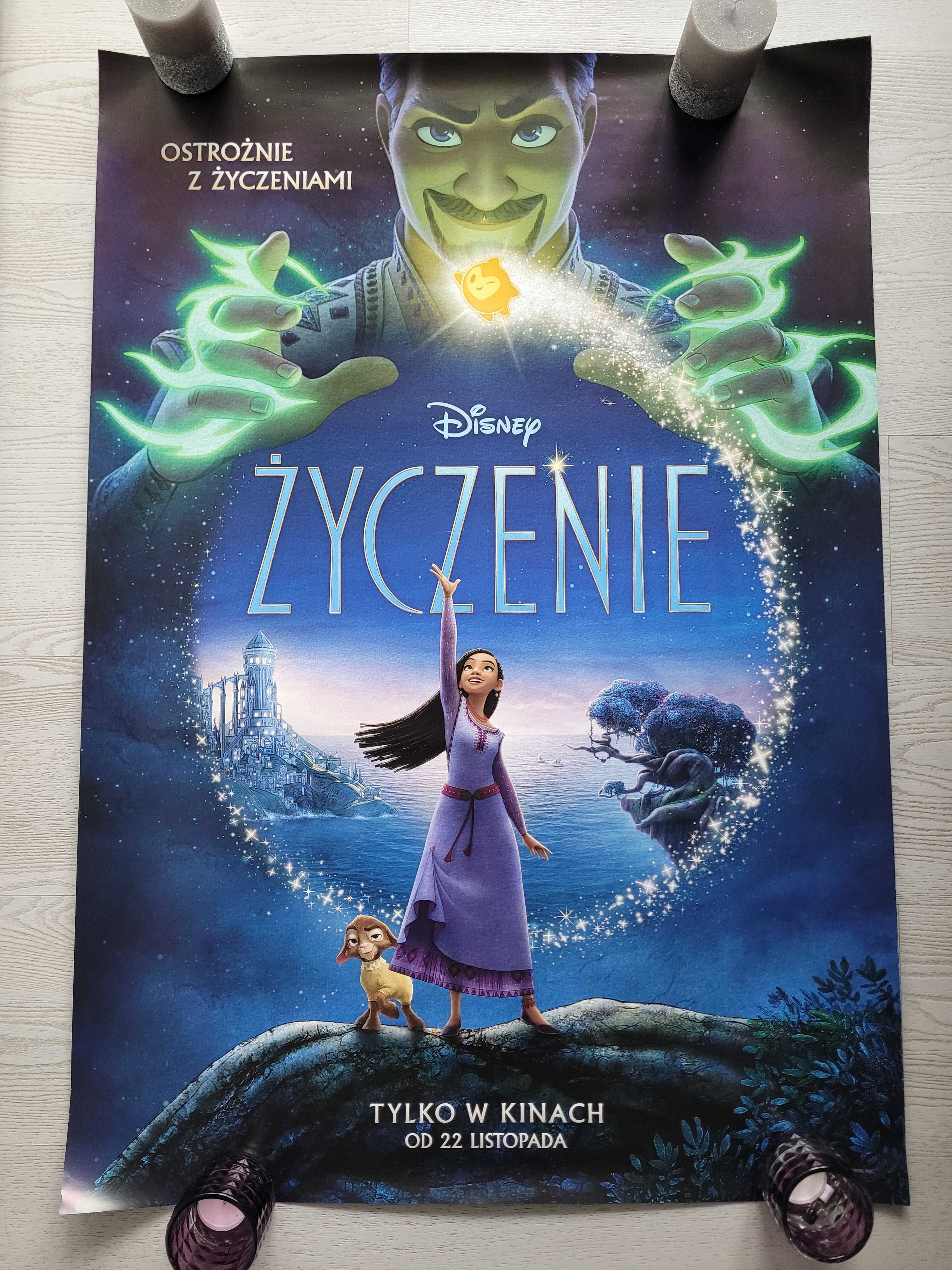 Plakat kinowy z filmu bajki Życzenie Disney bajka