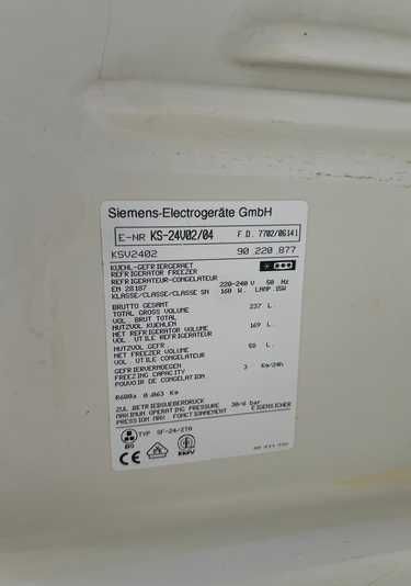 Siemens lodówka + zamrażarka 140cm