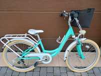Rower unibike damski 24 turkusowy