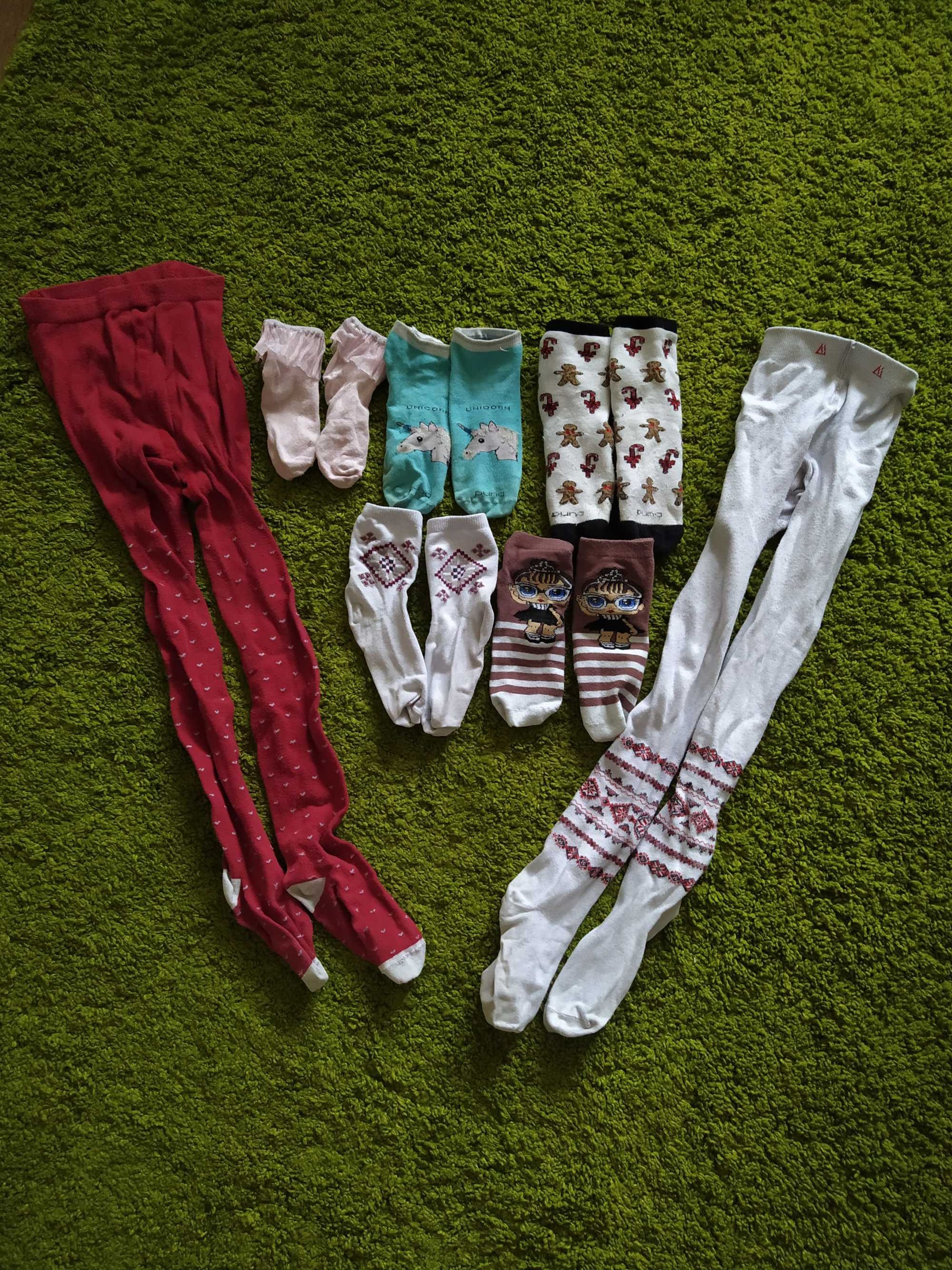 Носки и колготы для девочки 6 лет
