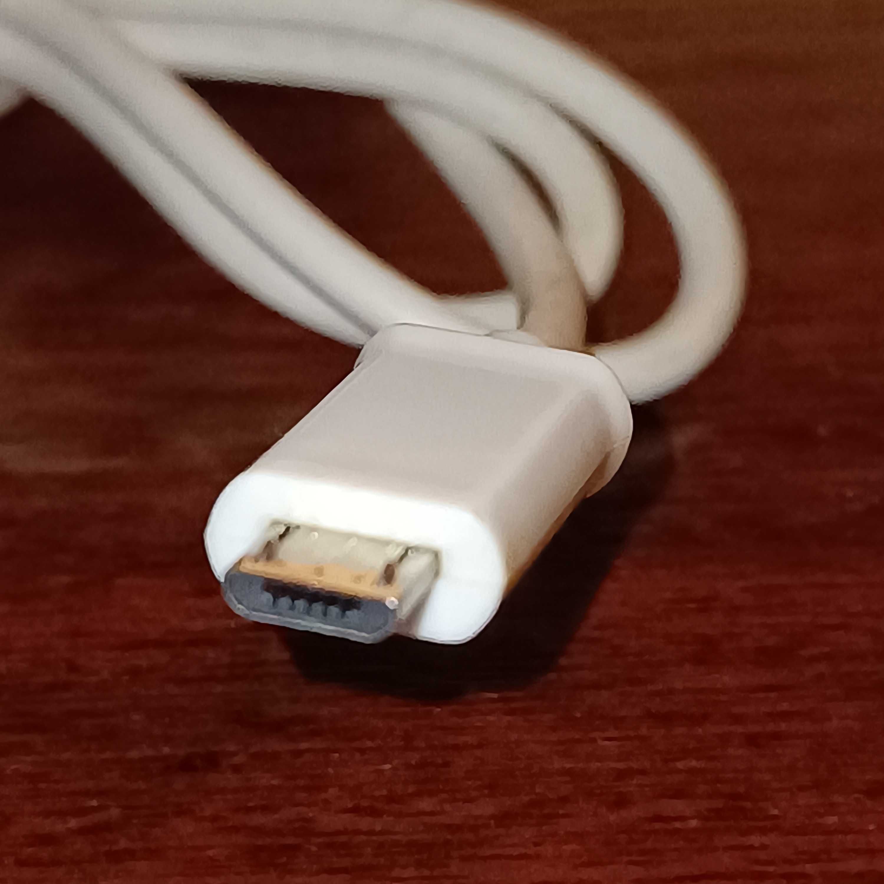 Kabel przewód mini USB – USB A biały, długość 80 cm