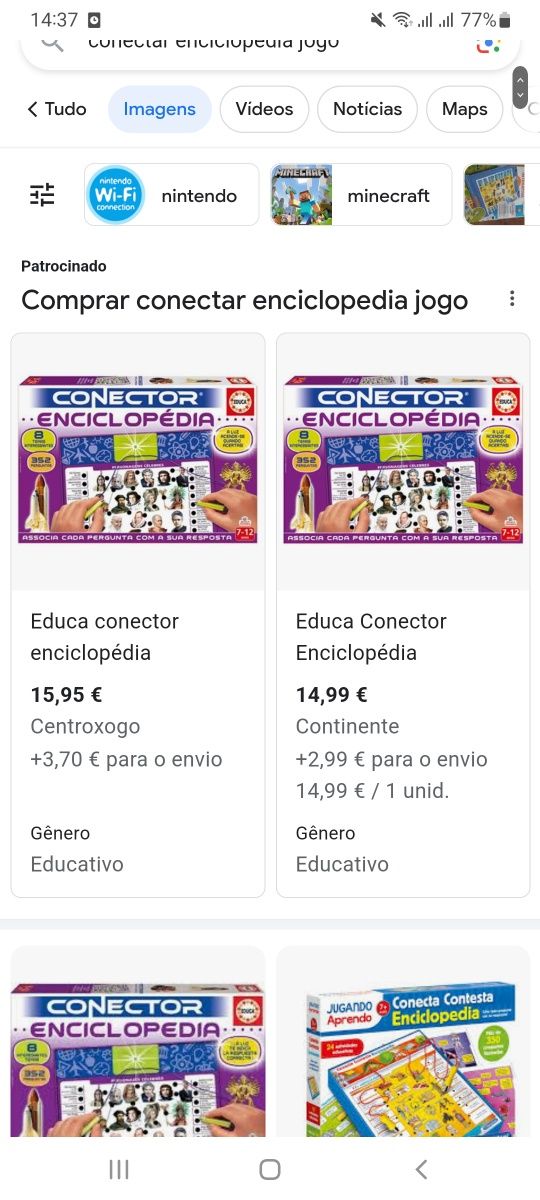 Jogo conetor enciclopedia