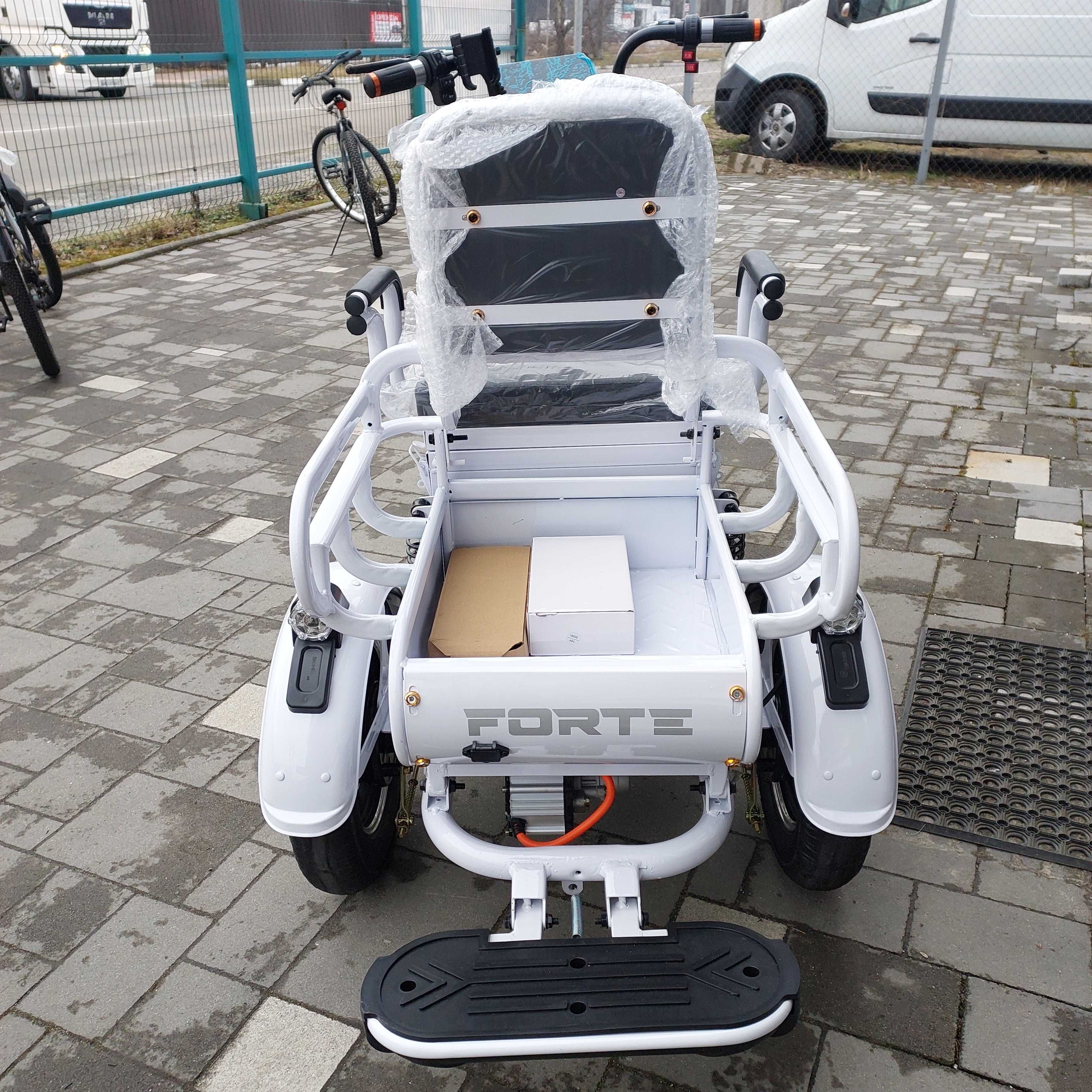Електроскутер Forte CARGO 800W 72V/20Ah, білий, доставка, гарантія