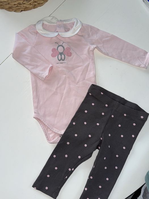 Legginsy h&m body komplet zestaw 68