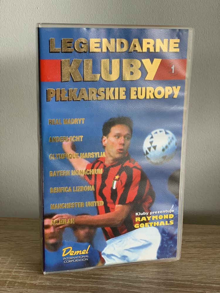 Piłka Nożna Kaseta VHS Legendarne kluby piłkarskie