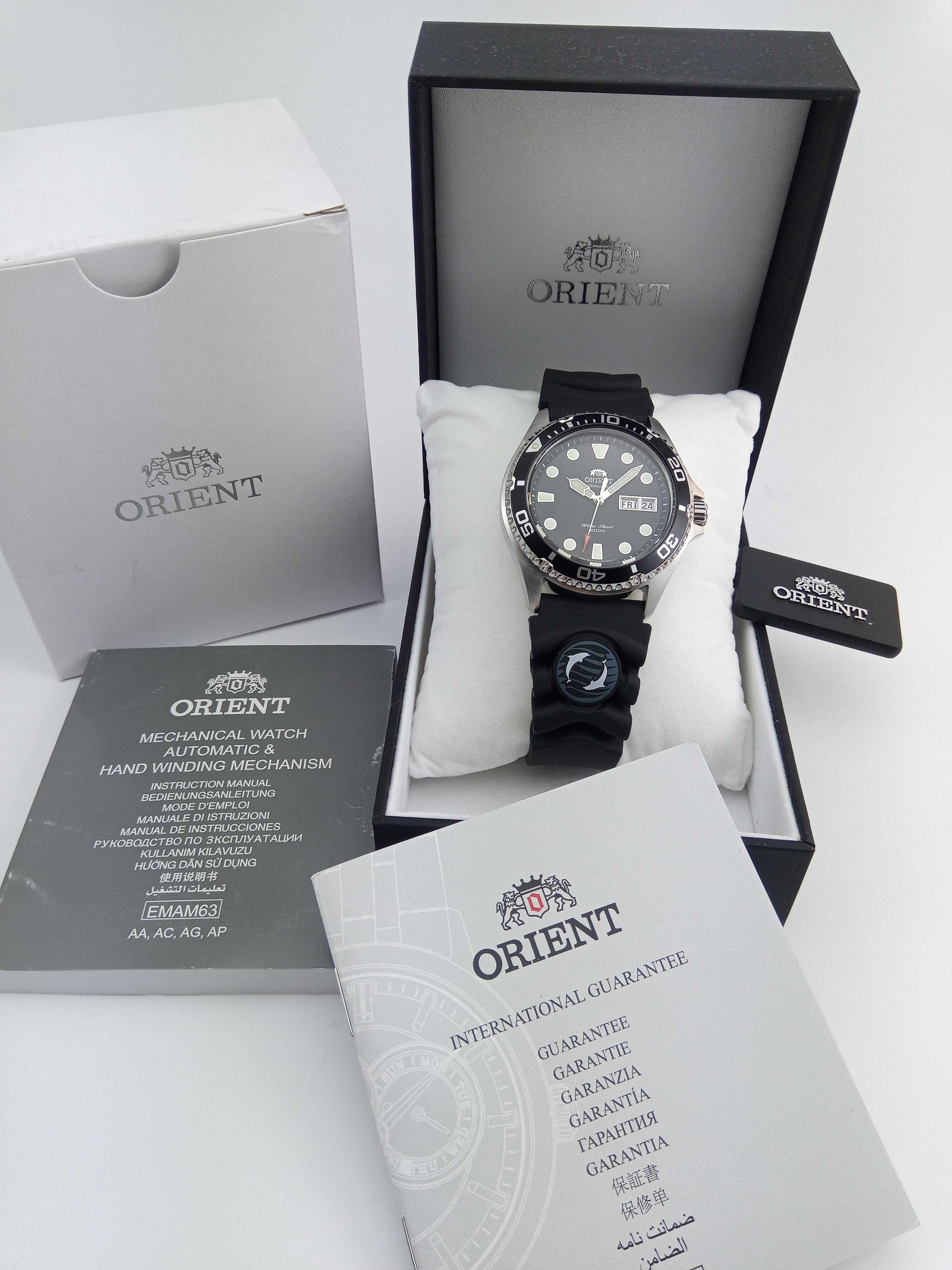 Японские дайверские часы Orient Ray II FAA02007B9, самоподзавод, 200м