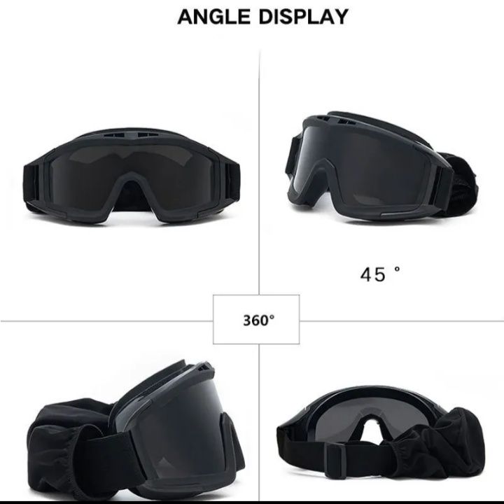 Тактические очки, защитная маска с 3 сменными линзами,тактичні окуляри