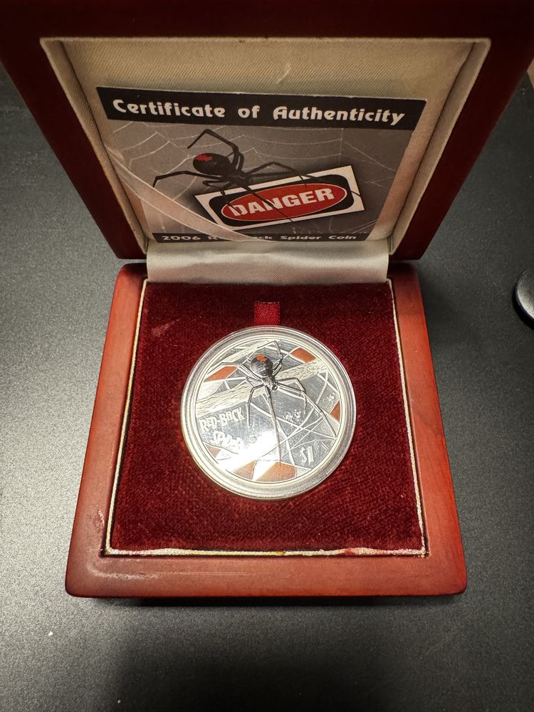 Red back spider tuvalu 2006 rarytas dollar