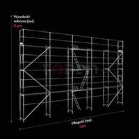 Rusztowanie Elewacyjne/Fasadowe Powierzchnia 126m2 Pletak