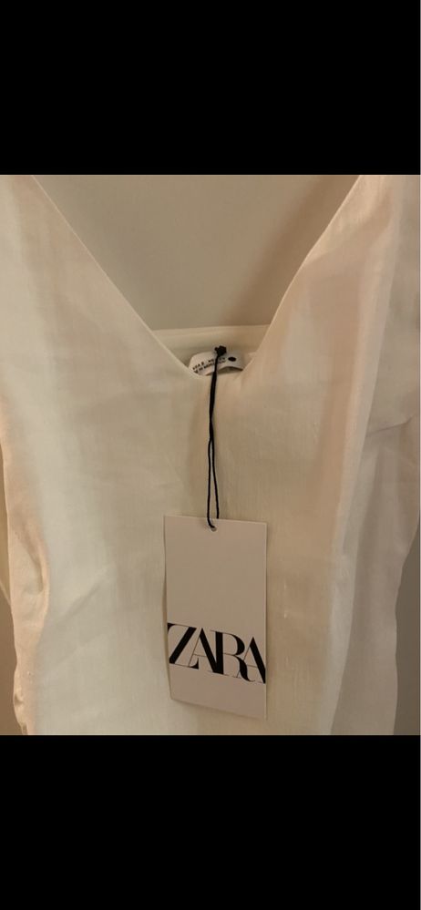 Vestido linho zara