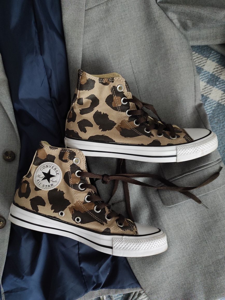кеды женские Converse Chuck Taylor All Stars размер 37 леопардовые