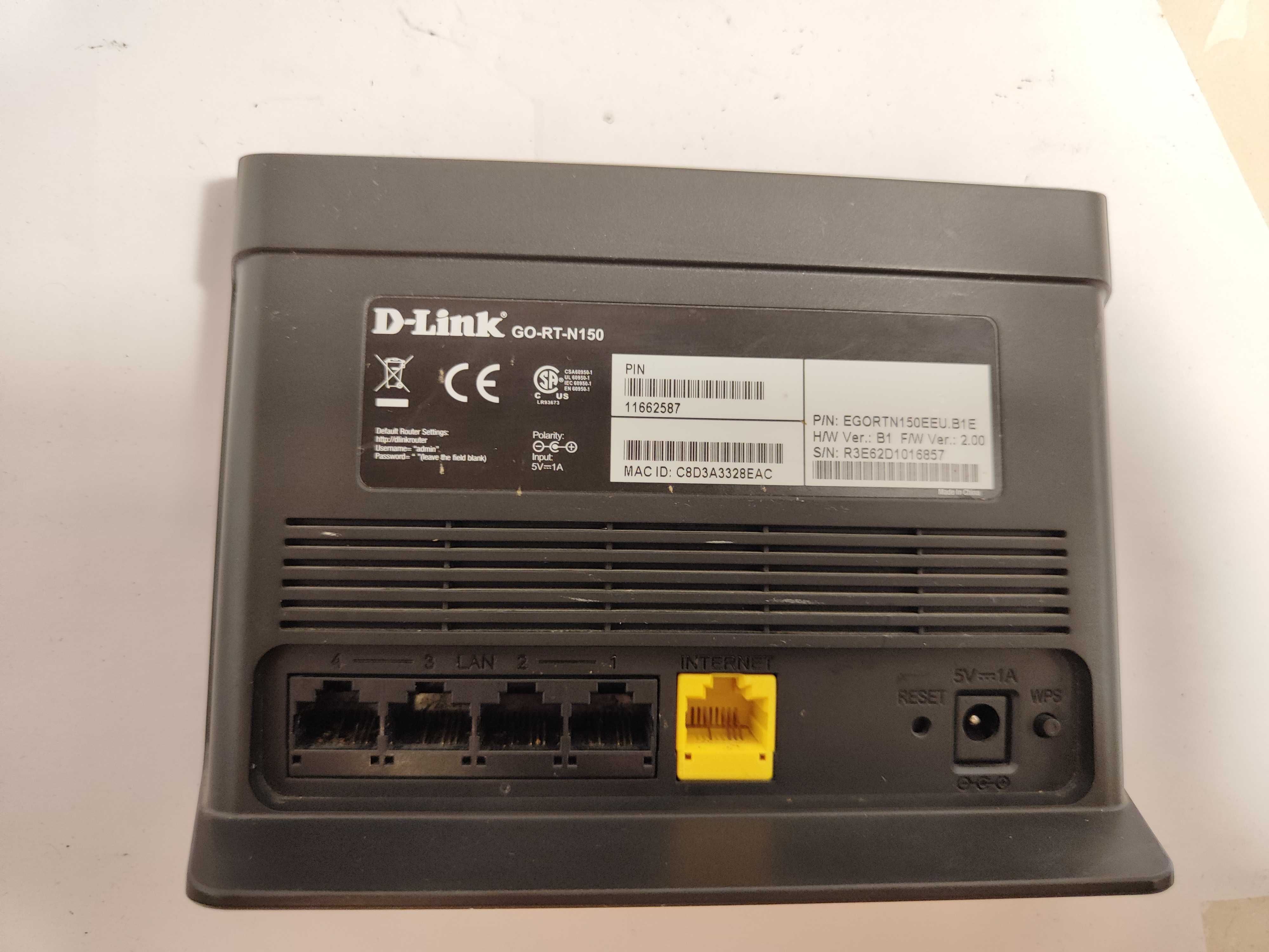 Router D-Link Router Wi-Fi N150 GO-RT-N150