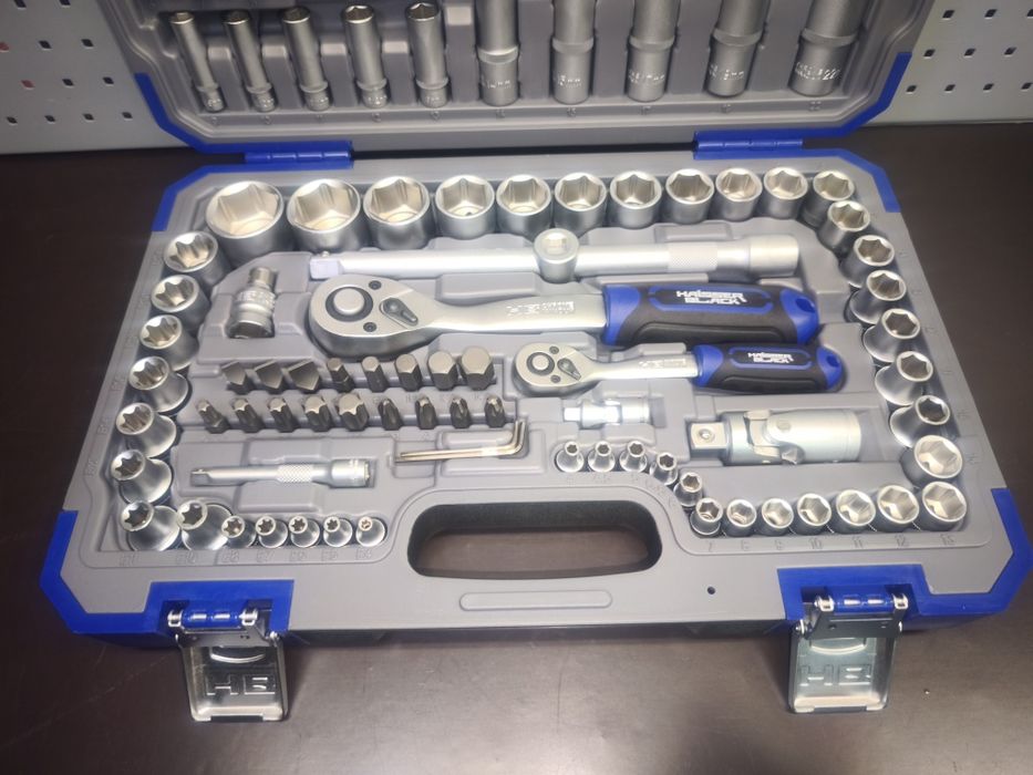 Набір інструментів професійний Haisser Black 1/4" та 1/2"108 од. 70255