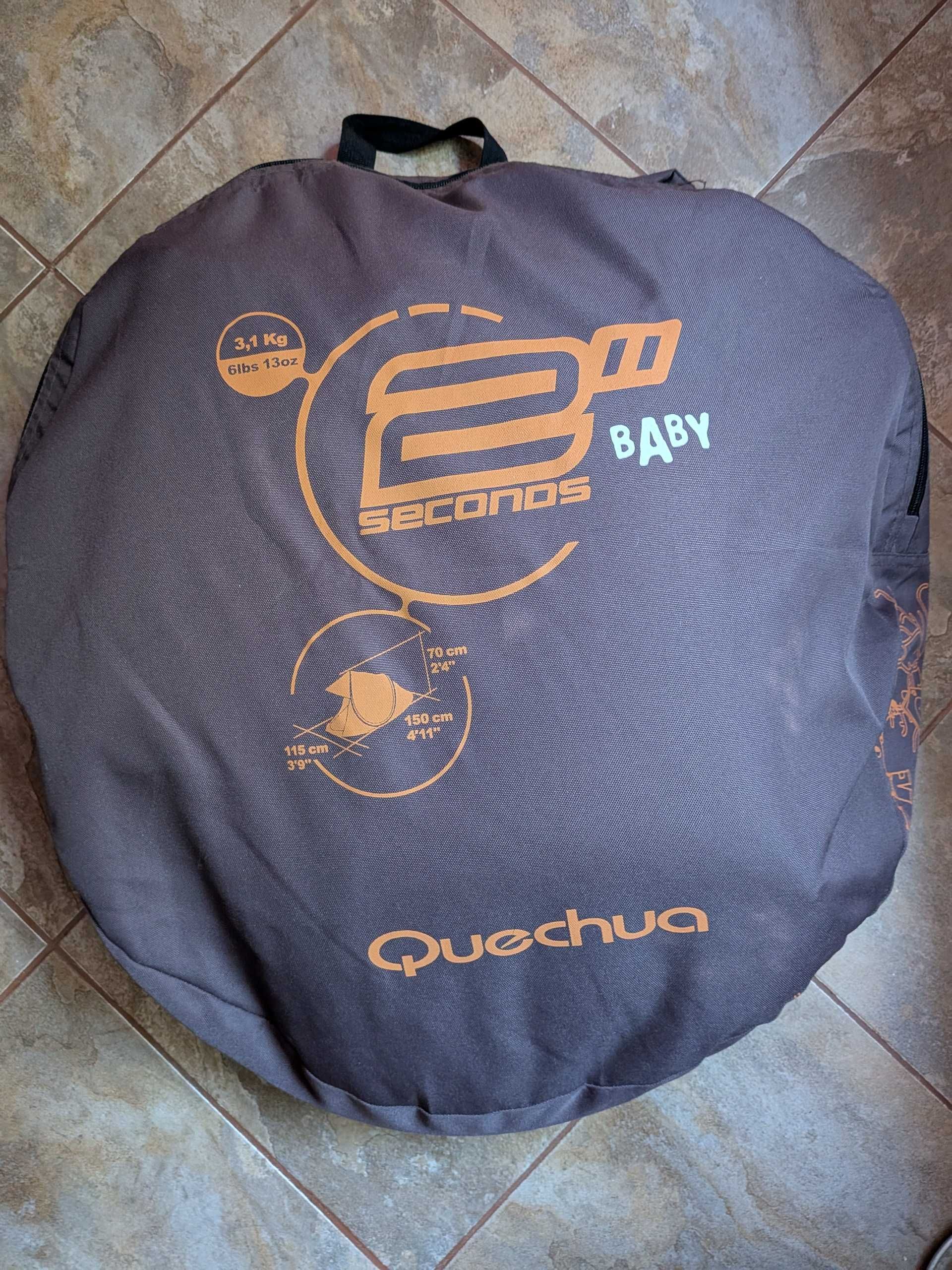 Tenda 2 seconds baby Quechua NOVA bébé - criança para praia e campismo