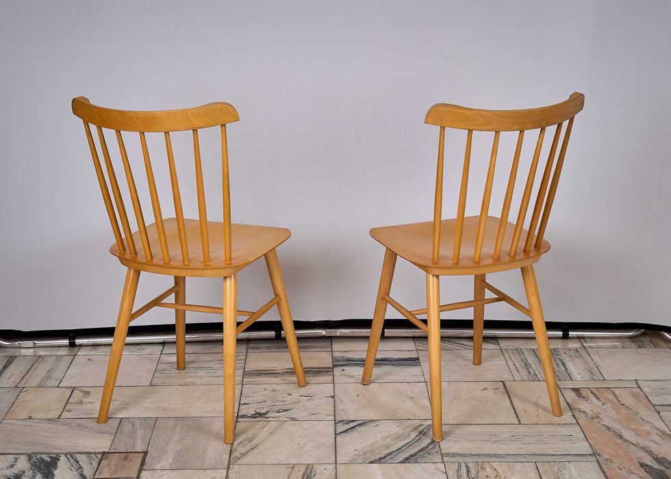 Para krzeseł TON Czechosłowacja lata 60.