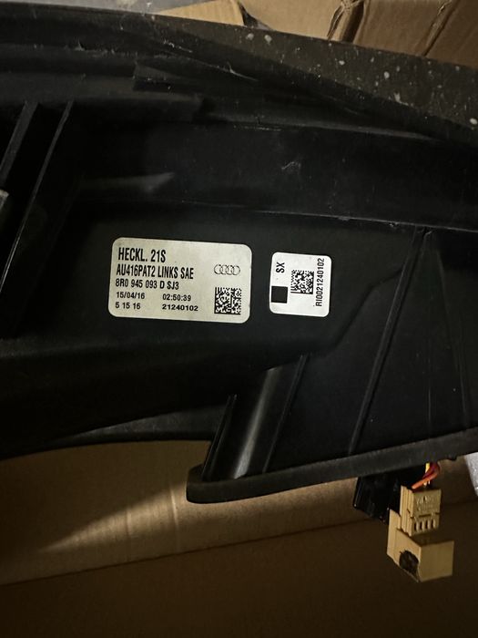 Задні фари audi q5 8r