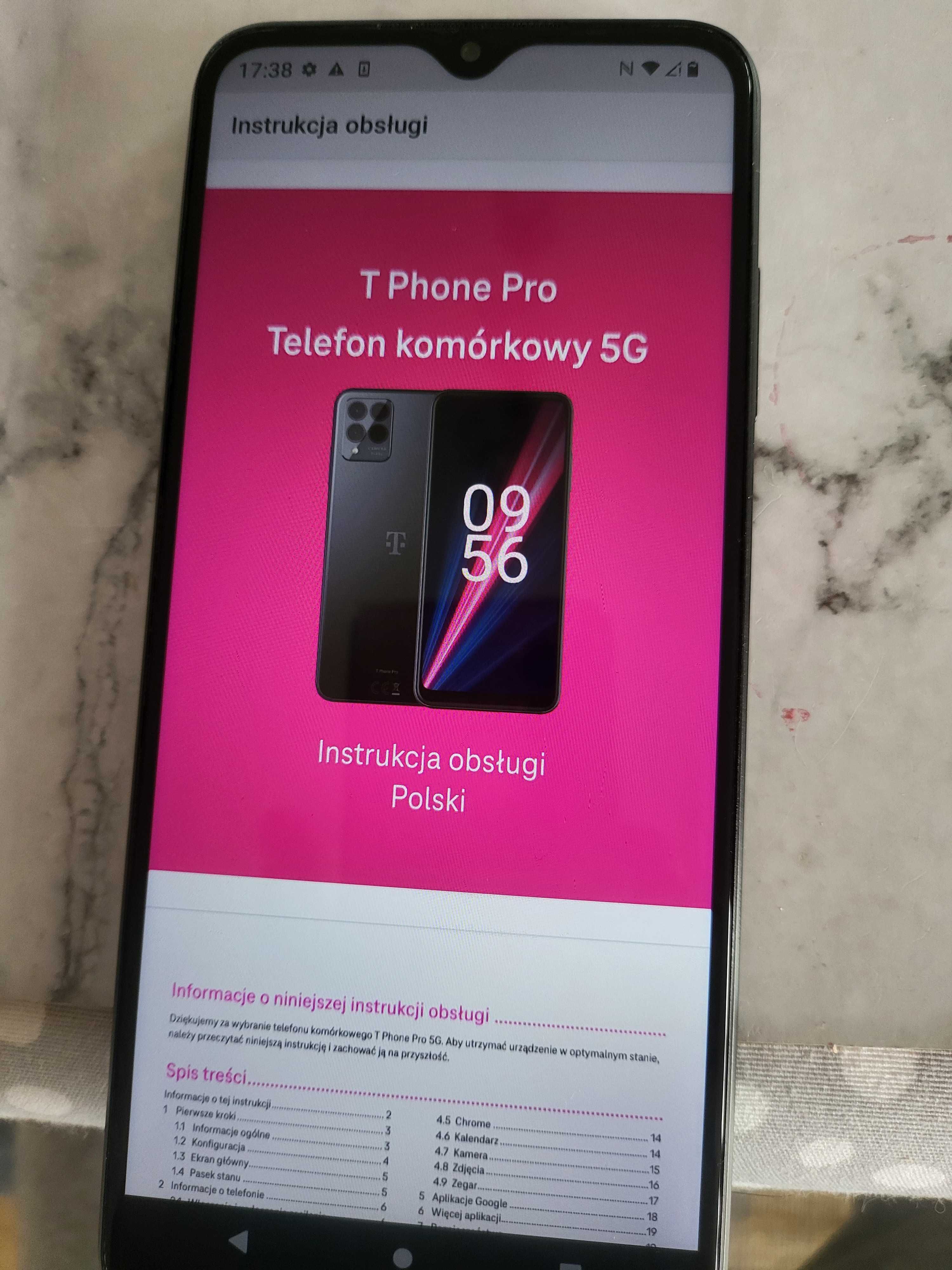 smartfon T mobile czarny pro