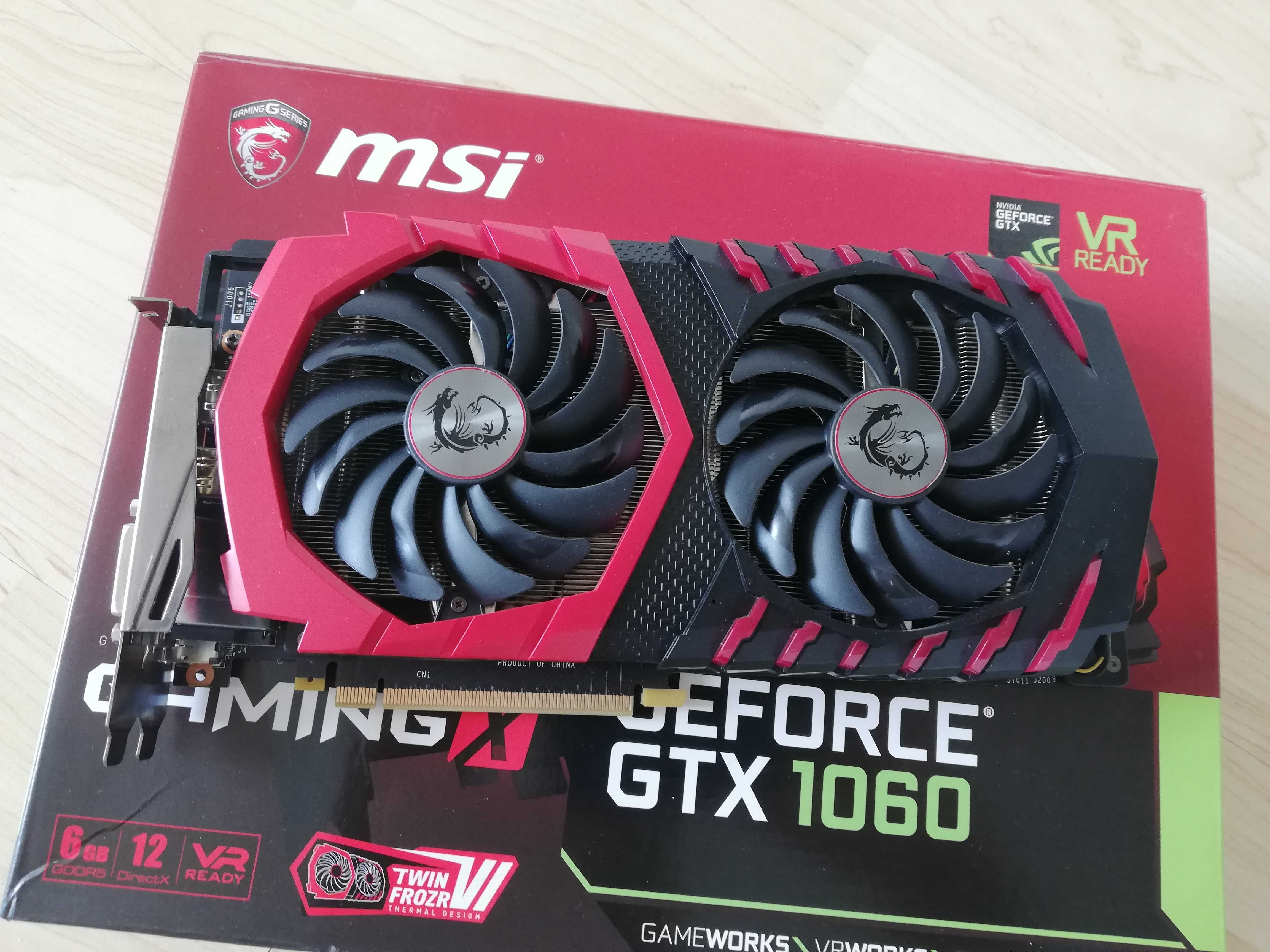 Karta Graficzna MSI GeForce GTX 1060 Gaming X 6GB GDDR5