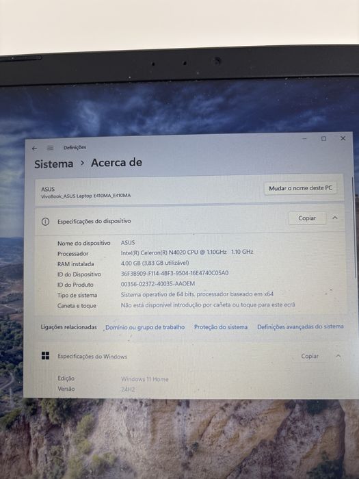 Asus Vivobook E410M FHD em excelente estado