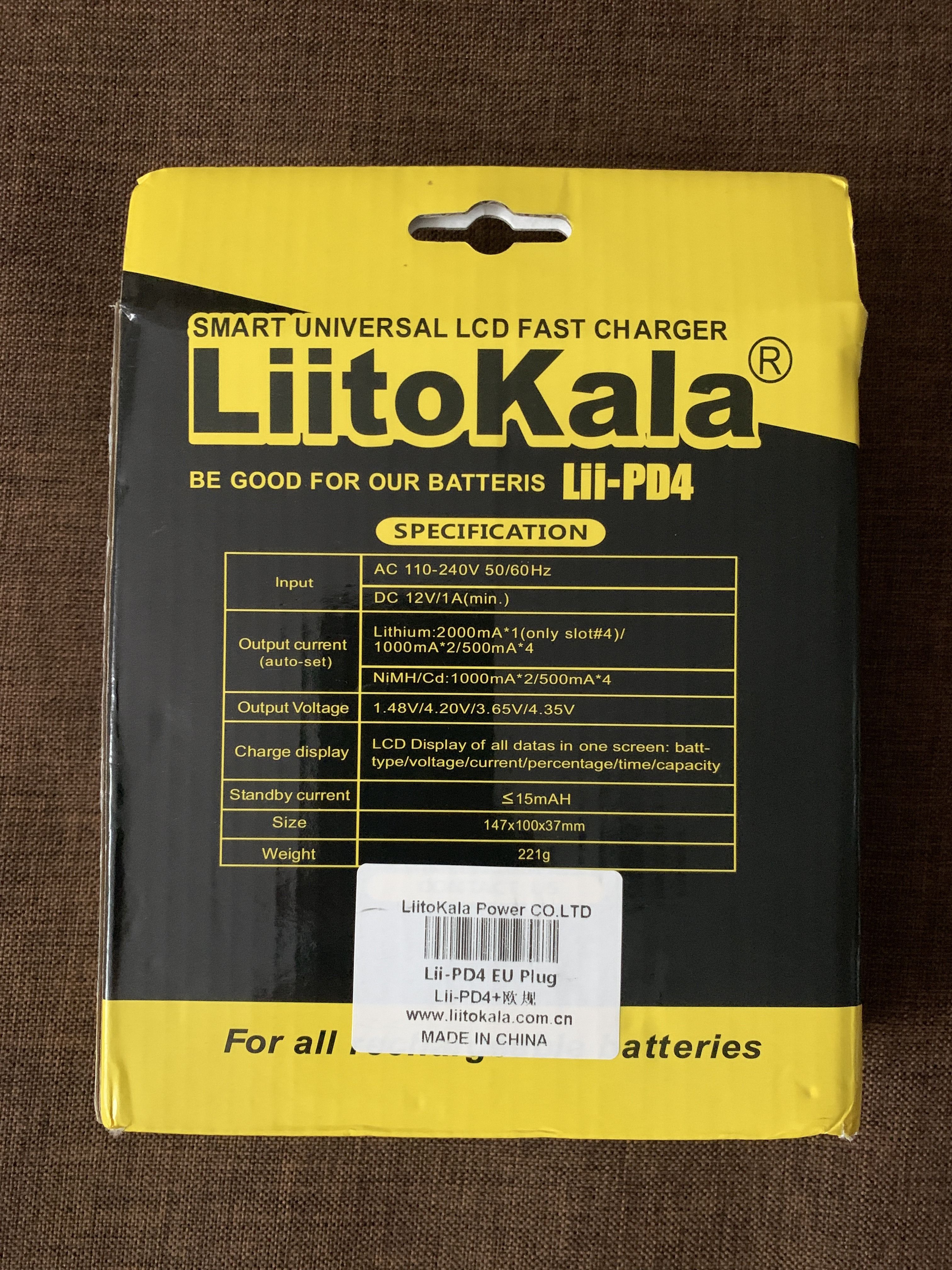 LiitoKala зарядне для АА, ААА, 18650, 26650, 21700 Li-Ion, NiCd/NiMH