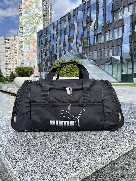 Дорожная сумка пума.Черная спортивная сумка PUMA.Сумка для спорта пума