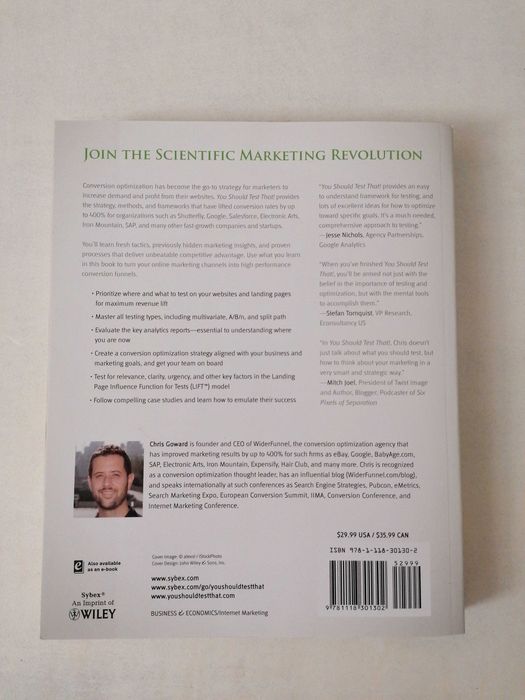 Livro "You should test that"
