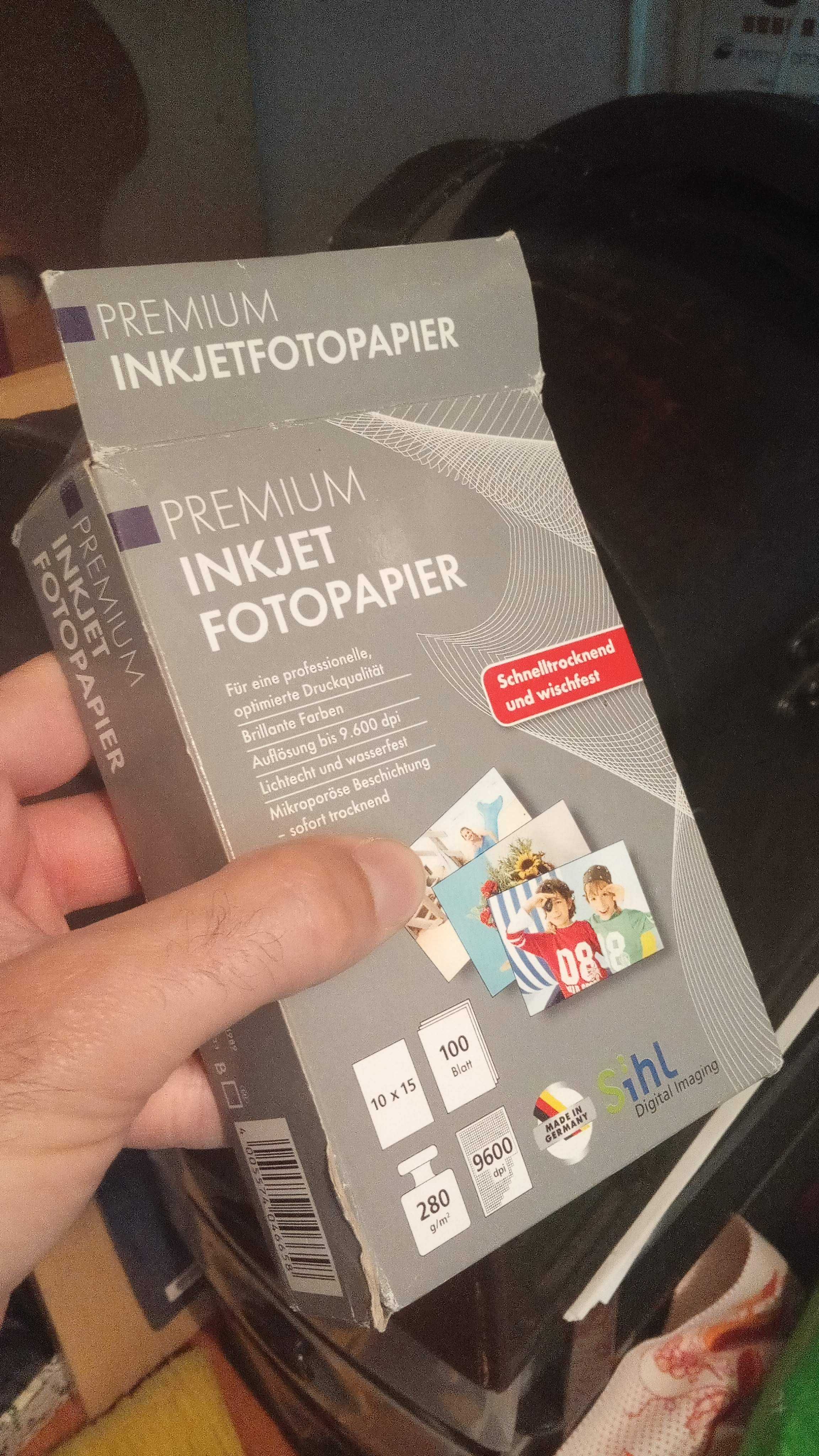 Papel de fotografia para imprimir PREMIUM 10cm x 15cm - 100 folhas