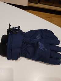 Rękawiczki narciarskie dziewczęce 4F, granatowe, stan idealny