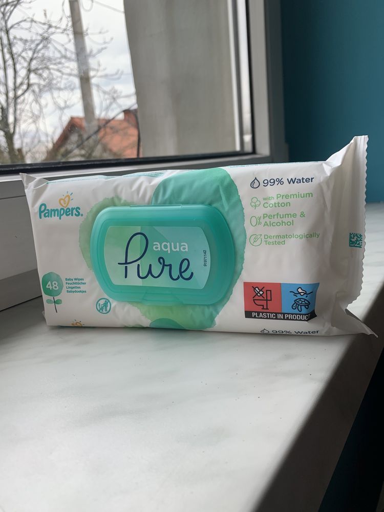 Pampers aqua pure chusteczki x10