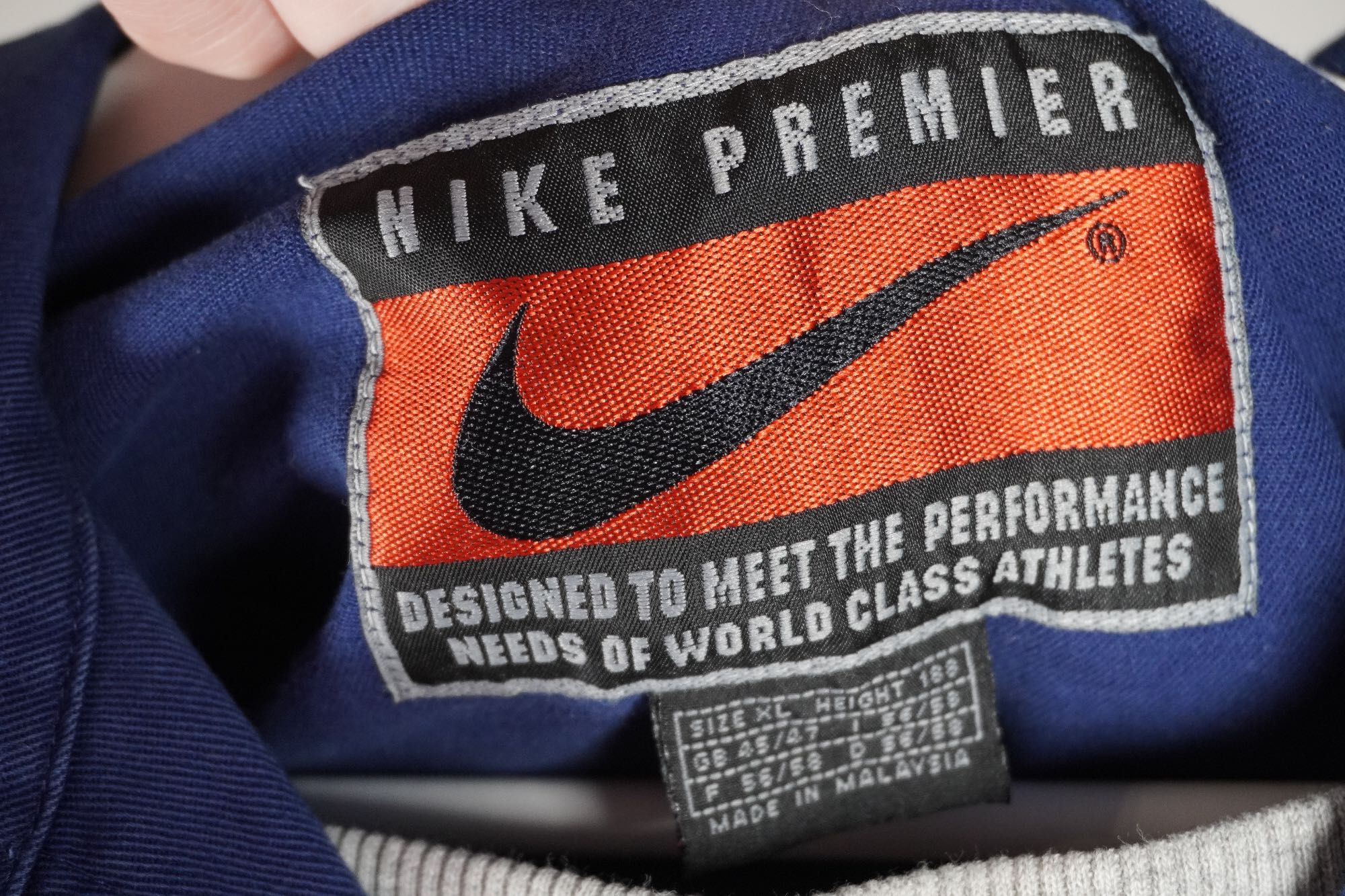 Nike vintage bluza kołnierz retro unisex XL