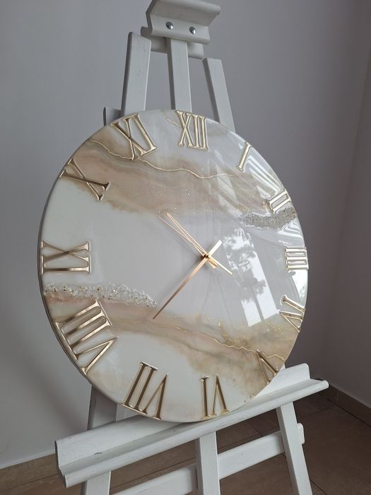 Zegar zywica epoksydowa 60 cm