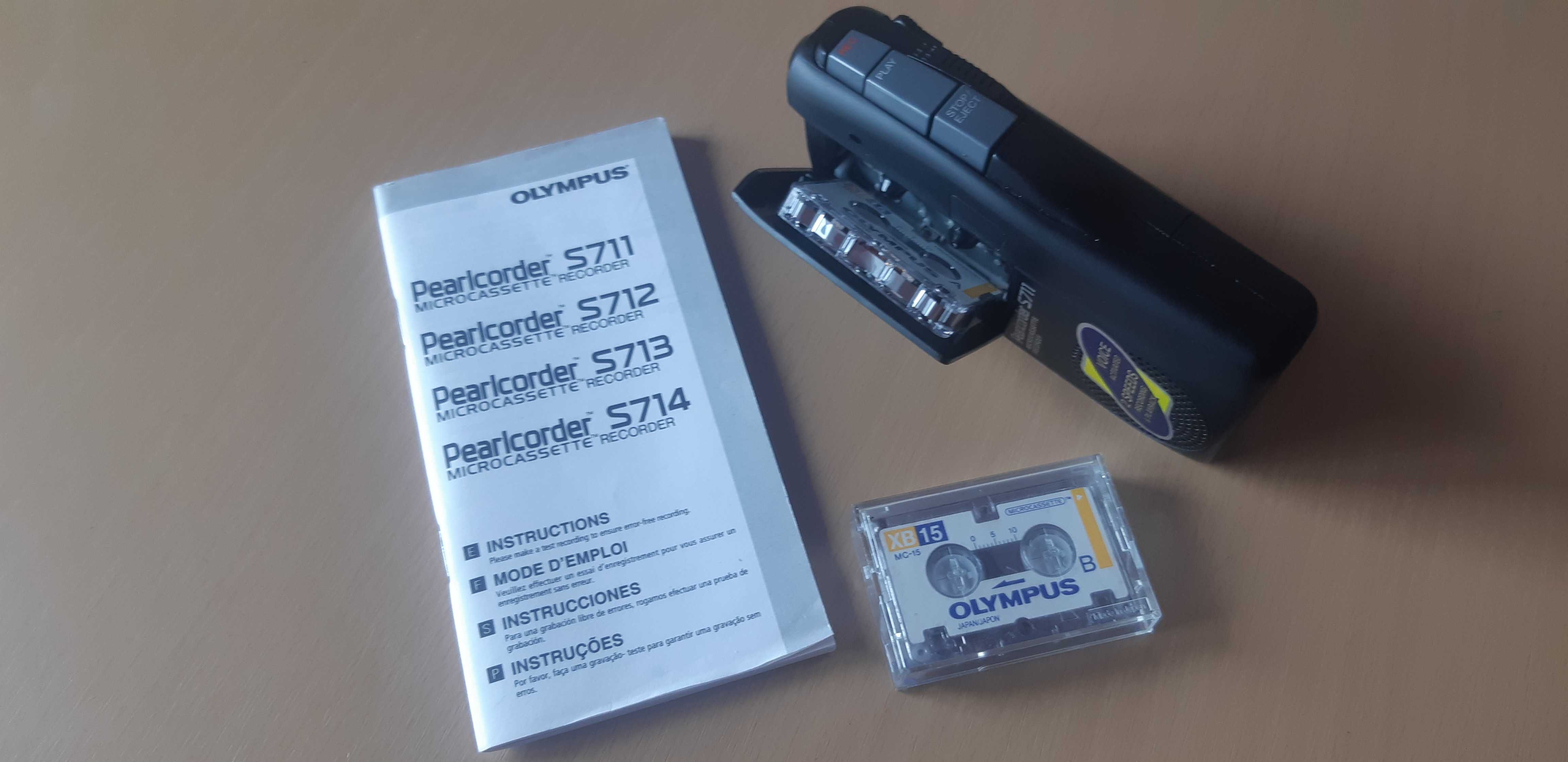 Диктофон кассетный OlLYMPUS Pearlcorder S711.