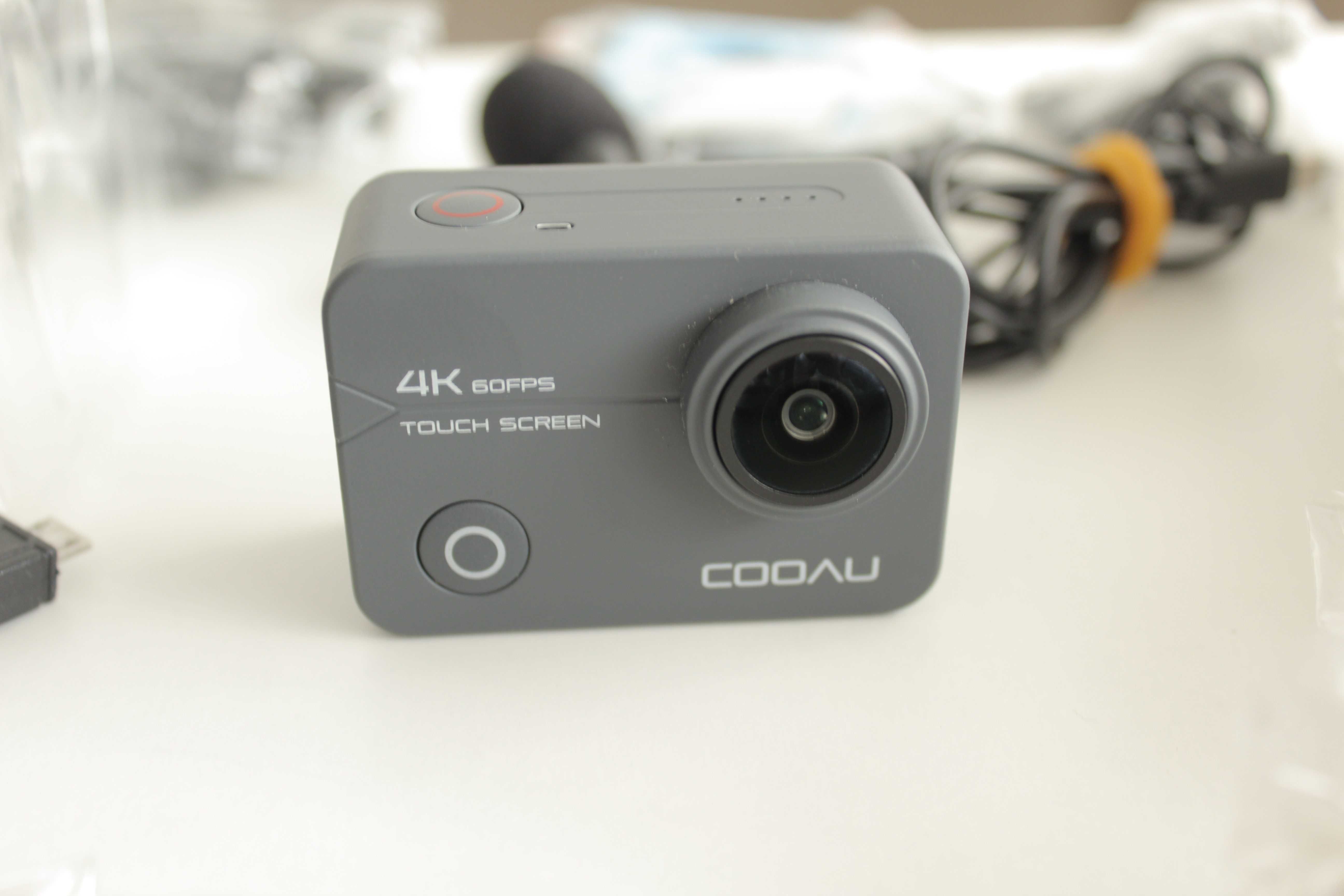 Action Camera 4K 60fps - COOAU CU SPCO2 (Quase Nova)