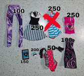 Лот одягу Monster high Монстер хай