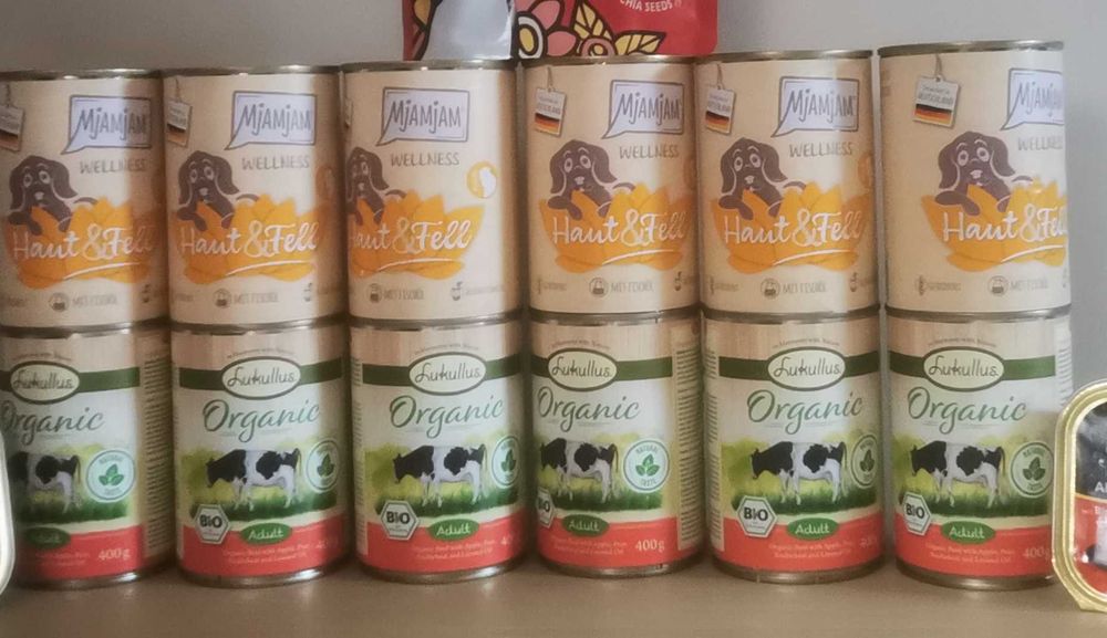 24x Lukullus +24x Mjamjam wysokomięsna karma dla psa +gratis