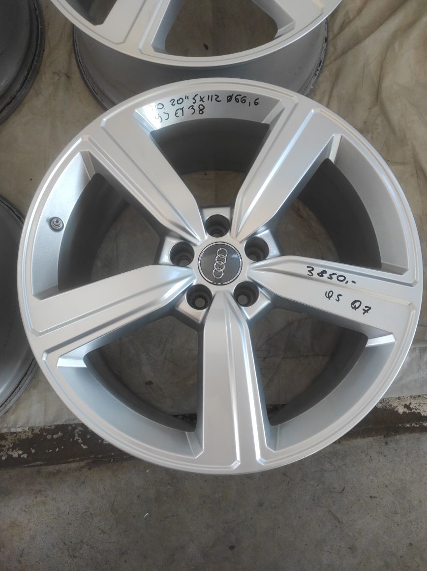 520 Felgi aluminiowe ORYGINAŁ AUDI Q7 Q5 R 20 5x112 CZUJNIKI