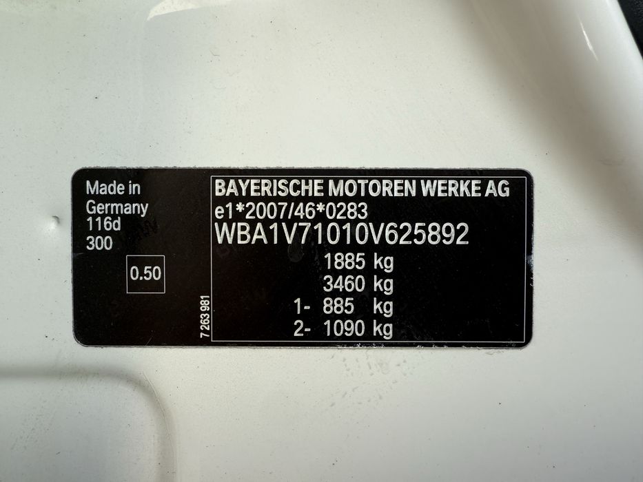 BMW 116d 2015 diesel niski przebieg