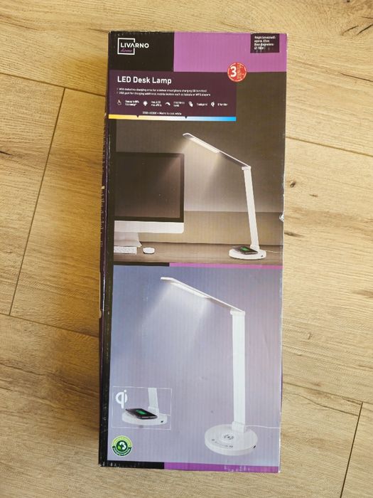 Lampa biurkowa LED 6,2W dotykowa indukcja ładowanie telefonu, Livarno