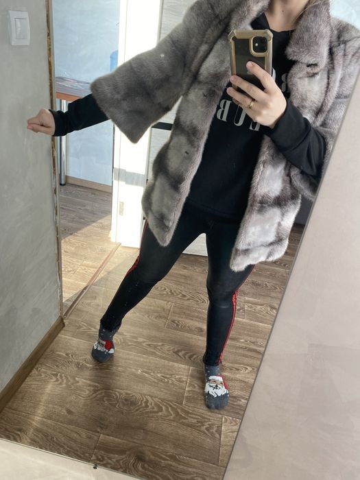 Норкова шуба 46рр. Полушубок (шубка) «автоледі»