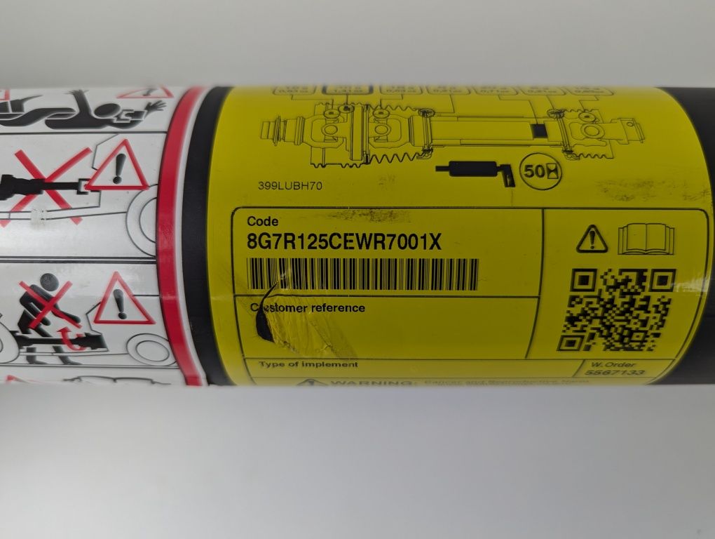 Wał WOM szerokokątny Bondioli & Pavesi 830 Nm do prasy - wyprzedaż