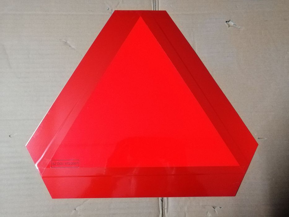 Placa/Triângulo reflector S2 para Tractor Reboque Atrelado NOVA
