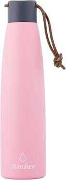 Amber butelka na wodę ze stali nierdzewnej 500 ml