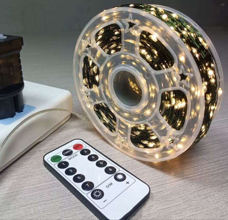 Гірлянда 10,30,50 м метров роса гирлянда на зеленому дроті опт/роздріб