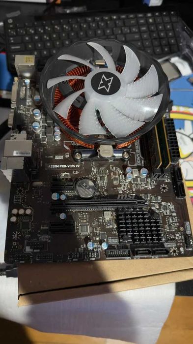 Motherboard MSI A320M Ryzen 5 2600 com 16gb RAm ddr4