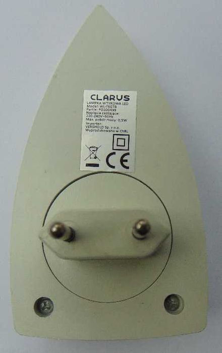 Lampka nocna dziecięca wtykowa LED Clarus WL-T607B