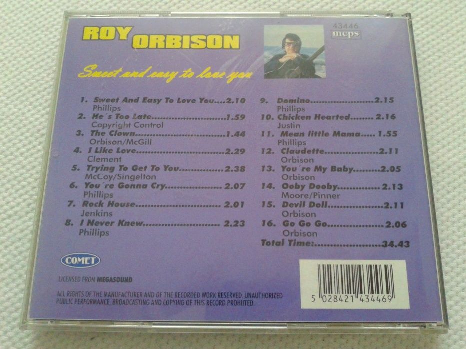 Roy Orbison - Sweet and easy to love you CD