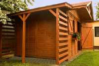 Domek ogrodowy Zebra 4x3 z drewutnią domeczek producent