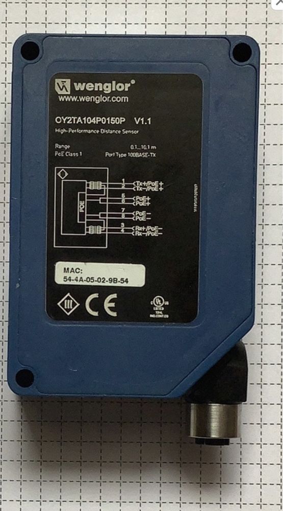 Laserowy czujnik odległości Wenglor oy2ta104 p0150p